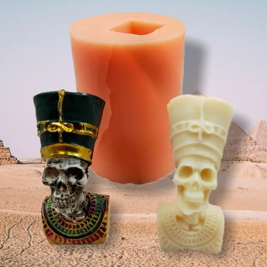 Nefertiti Skull Resin Mold