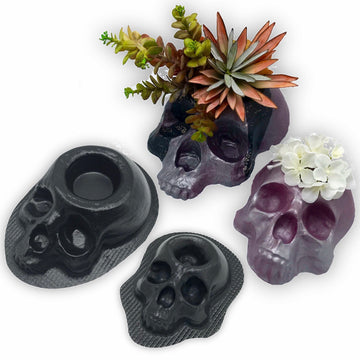 4-Piece Skull Planter Set | Pacific Mold Design