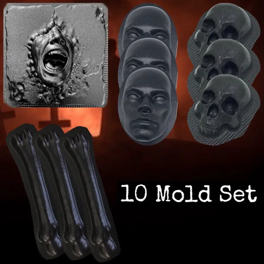 10-Piece Face Mold Bundle Set | Pacific Mold Design